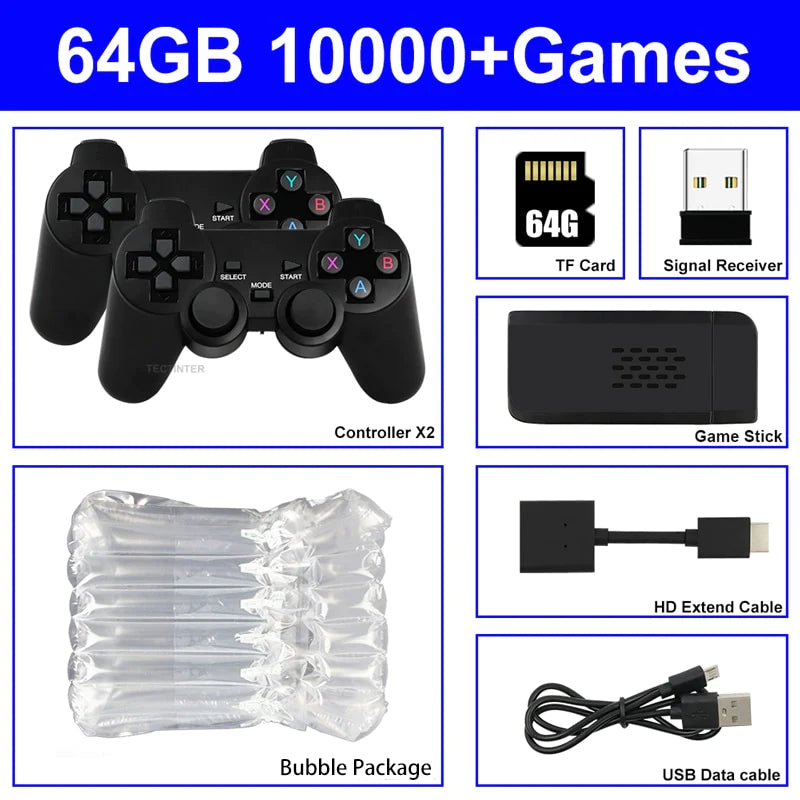 Video Game Retrô Game Stick 4K 10000 Jogos + Frete Grátis